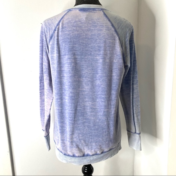 Halcyon Vintage Wash blue Crew Neck Sweatshirt, S - Picture 6 of 10